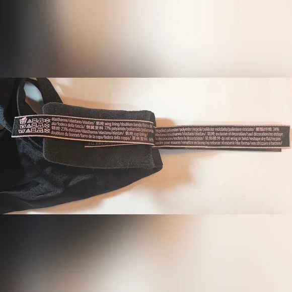 NWOT Victoria's Secret Very Sexy Shine Cradle Push-Up Bra Black Size 36C - Picture 8 of 9